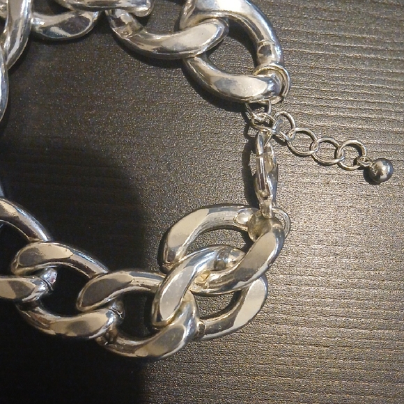 Silver Chain Necklace and Bracelet Set - Picture 5 of 9